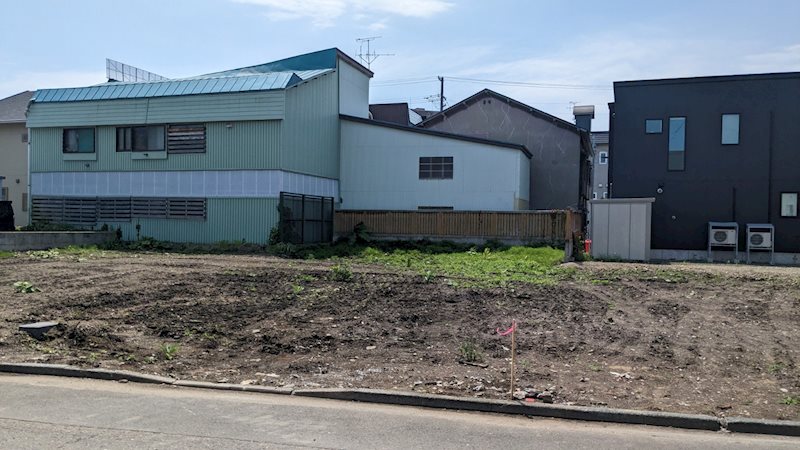 【ハシモトホーム売地】橋本3丁目B区画 現地写真（前面道路含む現地写真）