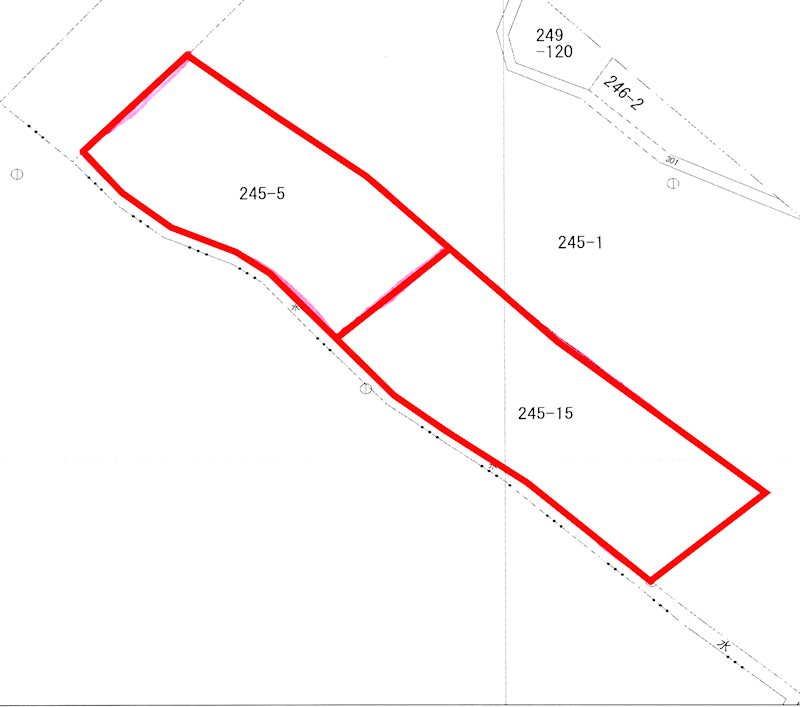 【ハシモトホーム売地】横内亀井 区画図