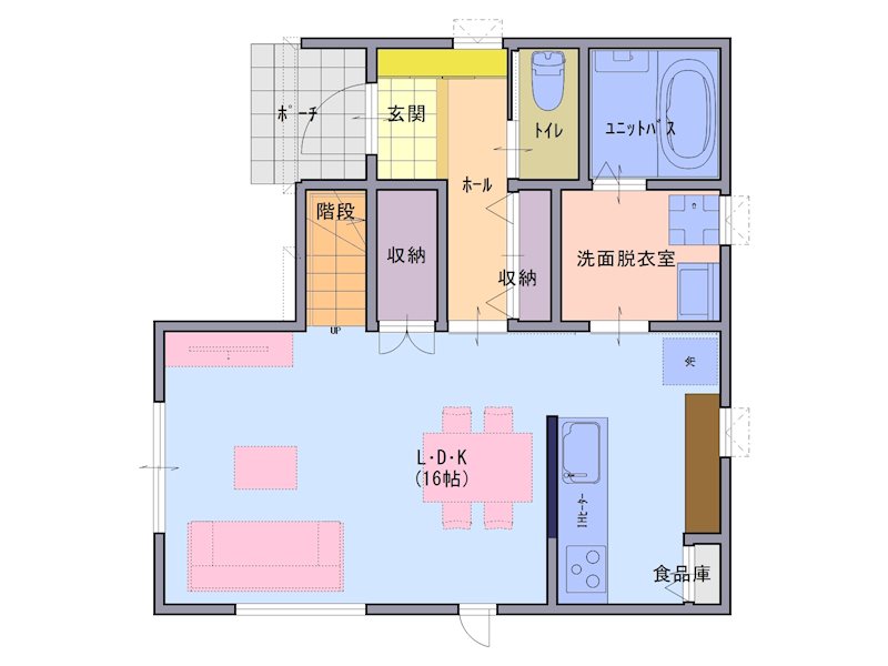 《八戸支店建売》八戸市柏崎三丁目25-33 間取図・土地図