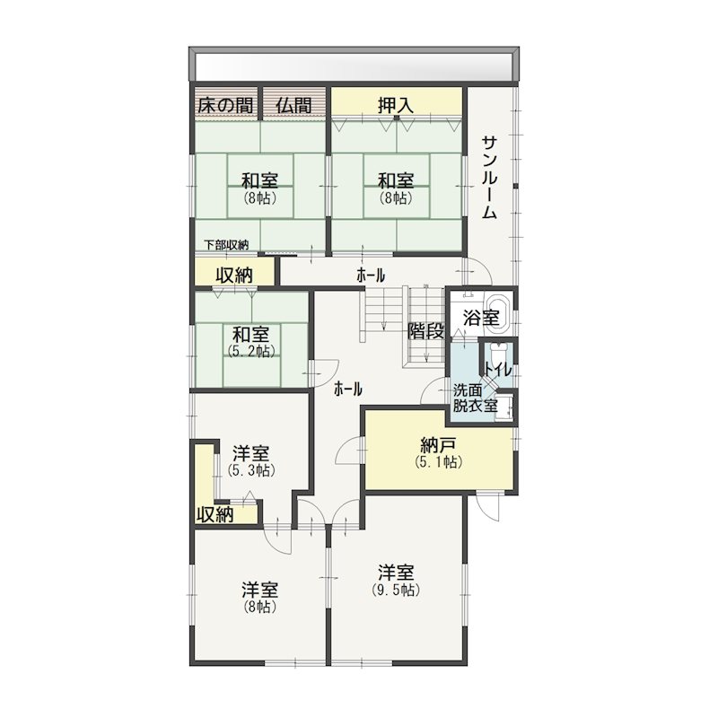 【ハシモトホーム】三内稲元中古住宅  間取図・土地図
