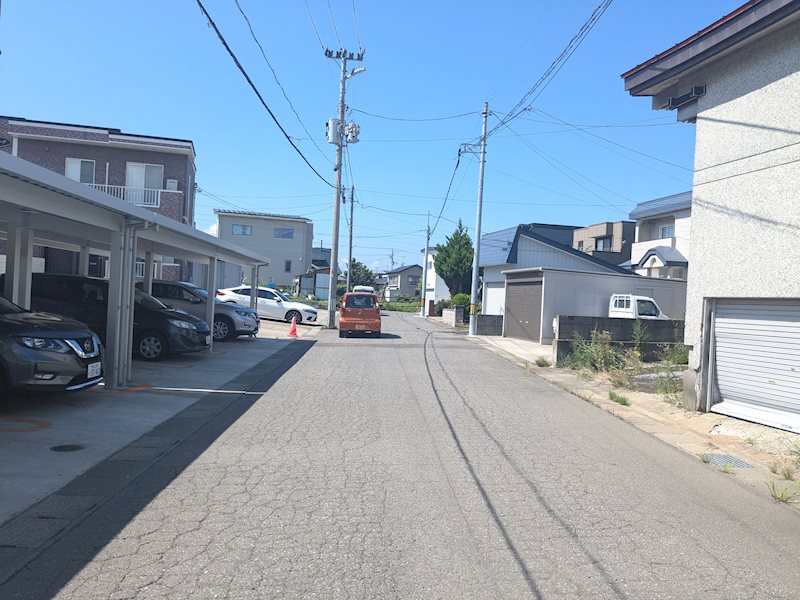 【ハシモトホーム売地】石江平山 現地写真（前面道路含む現地写真）