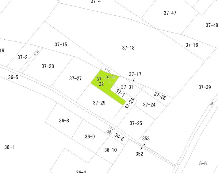 永井19地割 間取図・土地図
