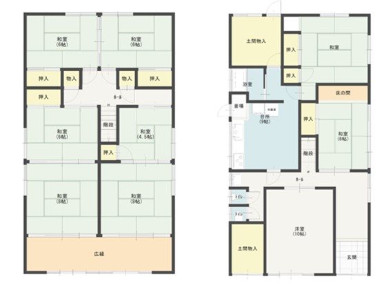 【ハシモトホーム】造道三丁目中古住宅 間取図・土地図