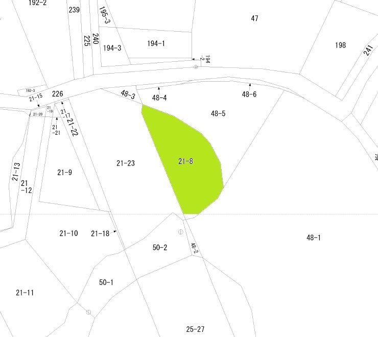平舘第28地割土地 間取図・土地図