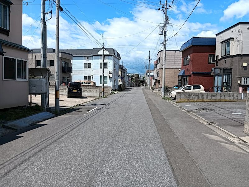 【ハシモトホーム売地】青柳１丁目 現地写真（前面道路含む現地写真）