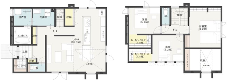 ＭＯＮＯＲＩＳＥ【モノリス】ハピア富田　ハシモトホーム未入居住宅 間取図・土地図