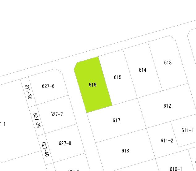 常盤台三丁目売地 間取図・土地図