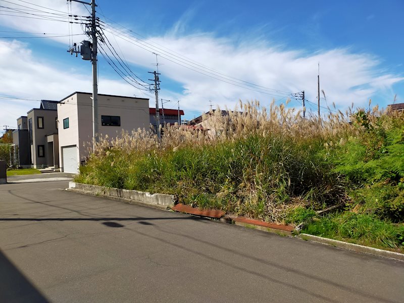 【ハシモトホーム売地】幸畑阿部野 現地写真（前面道路含む現地写真）