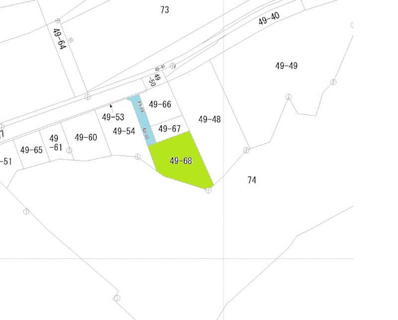 矢沢8地割 間取図・土地図