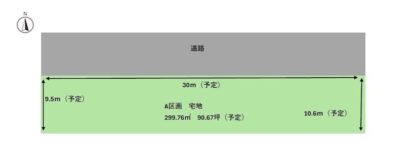 秋田県大館市比内町扇田押切49番16 区画図