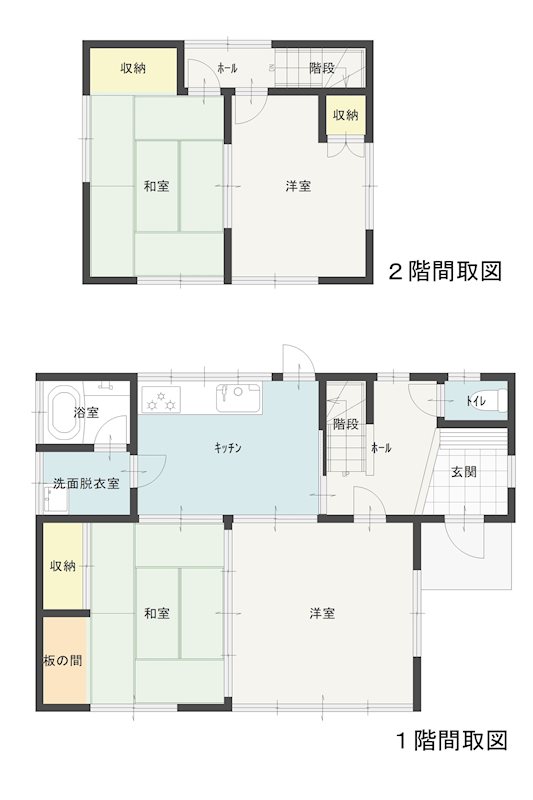 ◆八戸支店◆八戸市桜ヶ丘3丁目＿中古住宅 間取図・土地図