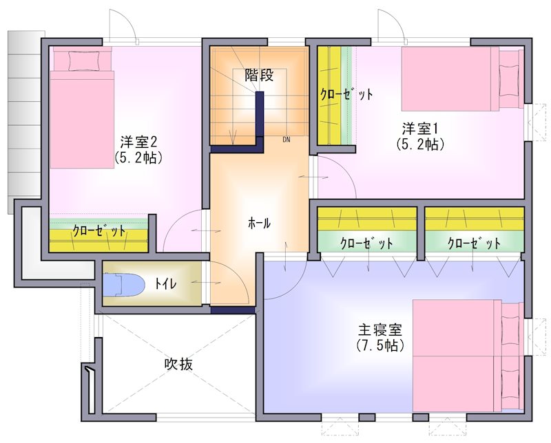 秋田市八橋大沼町141-11　【戸建B棟】 間取図・土地図