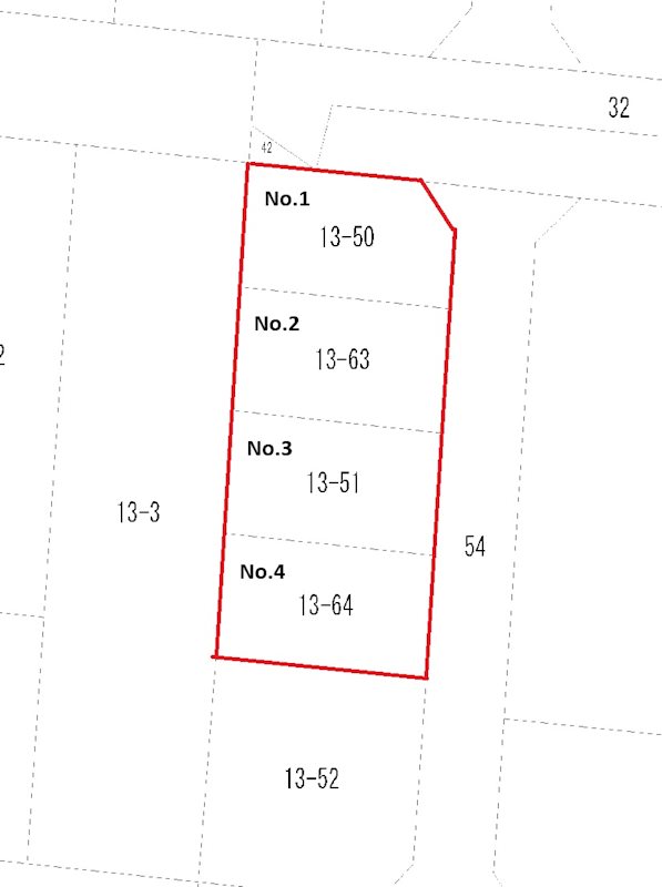 【建築条件付】八戸市青葉2丁目(No.2) 区画図