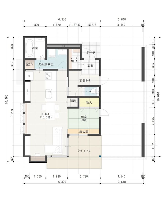 【ハシモトホーム】矢巾分譲住宅「Tradino＿トレディノ」 間取図・土地図