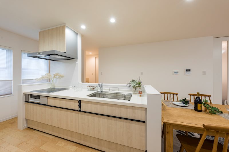 【ハシモトホーム未入居住宅】ハピア篠田モデルＨ 内観写真（キッチン）