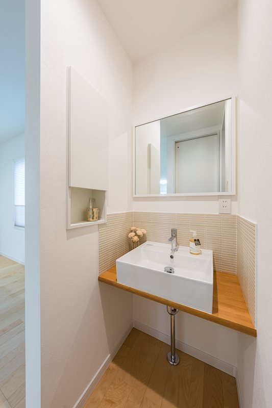 【ハシモトホーム未入居住宅】ハピア篠田モデルＨ 内観写真（洗面台・洗面所）