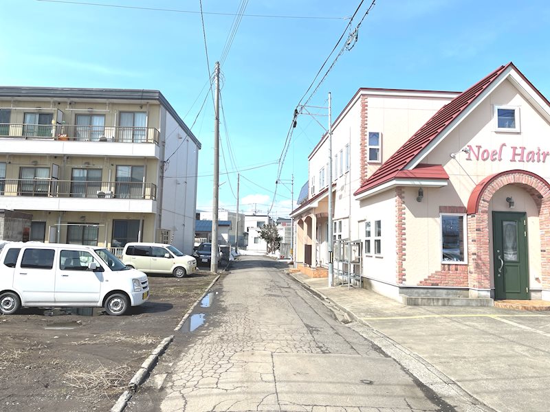 【ハシモトホーム売地】　旭町一丁目　 現地写真（前面道路含む現地写真）