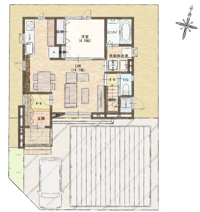 唐笠柳分譲住宅 iris aspuro ～イリス　アスプロ～ 間取図・土地図