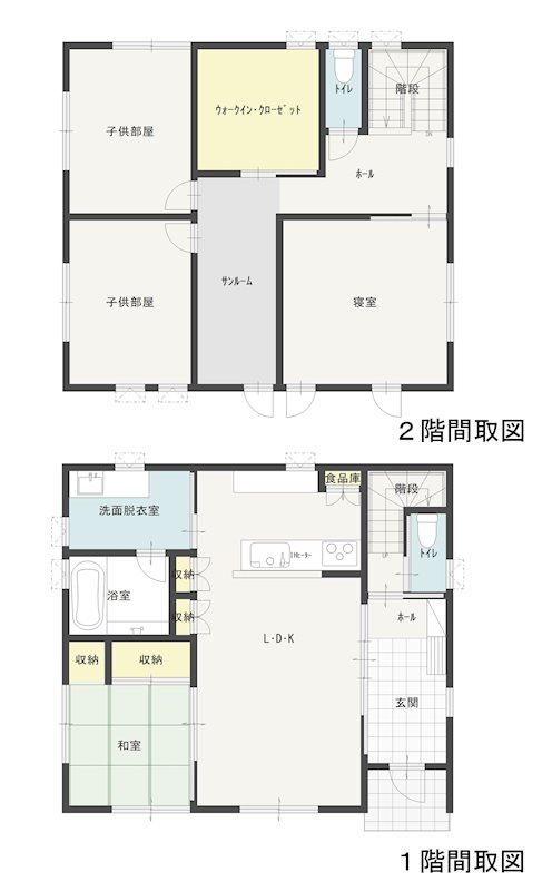 ◆八戸支店◆八戸市類家4丁目＿中古住宅 間取図・土地図