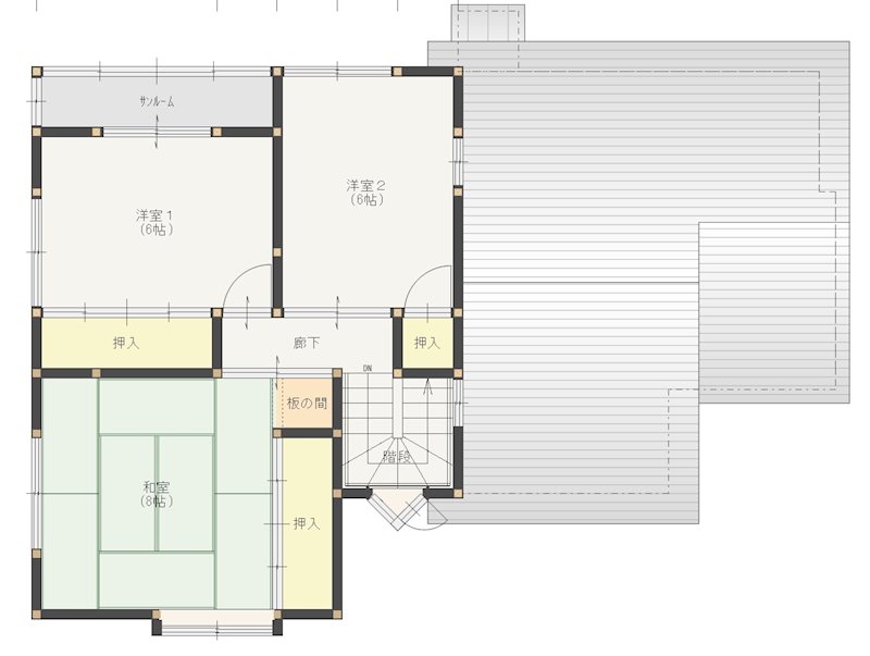【八戸支店】八戸市白銀町字佐部長根_中古住宅 間取図・土地図