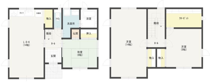 【ハシモトホームリフォーム中古住宅】千刈１丁目中古住宅 間取図・土地図