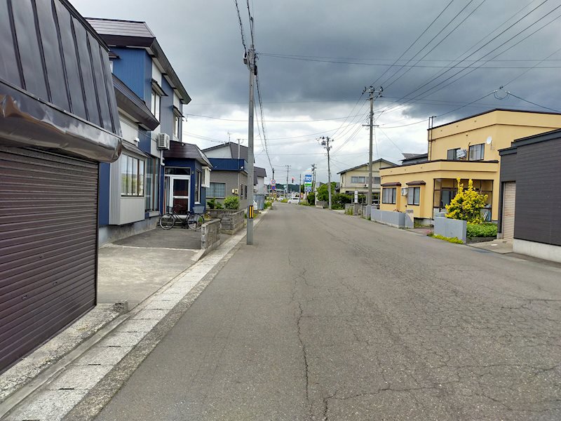 【ハシモトホーム売地】浪岡平野 現地写真（前面道路含む現地写真）