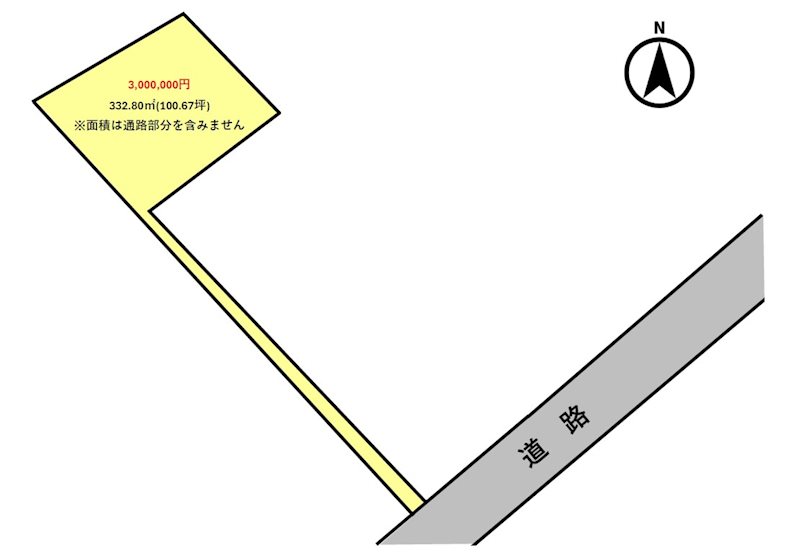 大館市上代野字上代野土地 区画図