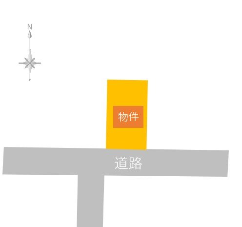 【ハシモトホーム売地】港町二丁目 間取図・土地図