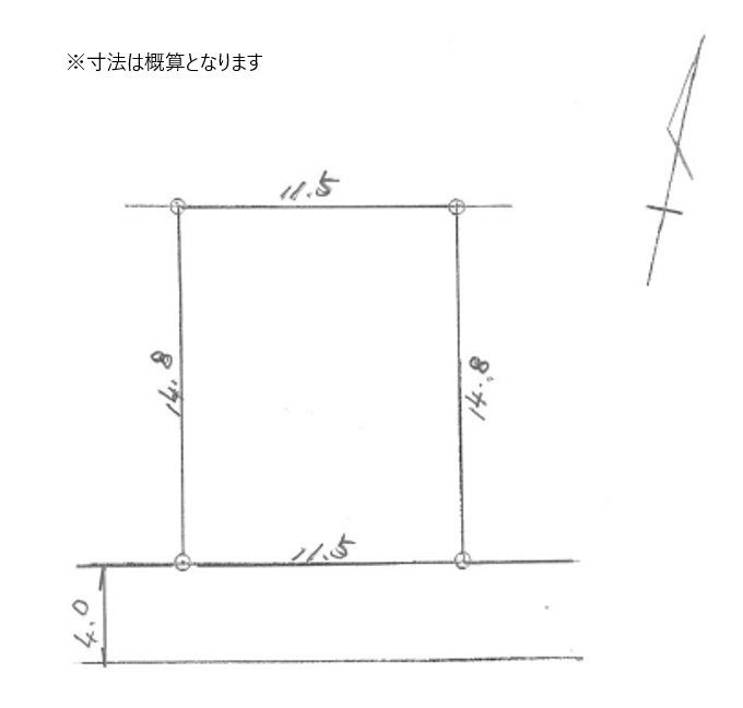 大崎 売地 間取図・土地図