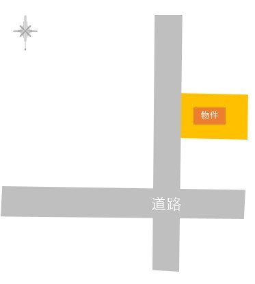 【ハシモトホーム売地】三内沢部 間取図・土地図
