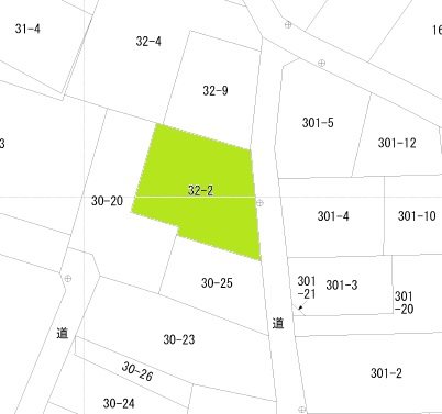 緑が丘三丁目売地 間取図・土地図
