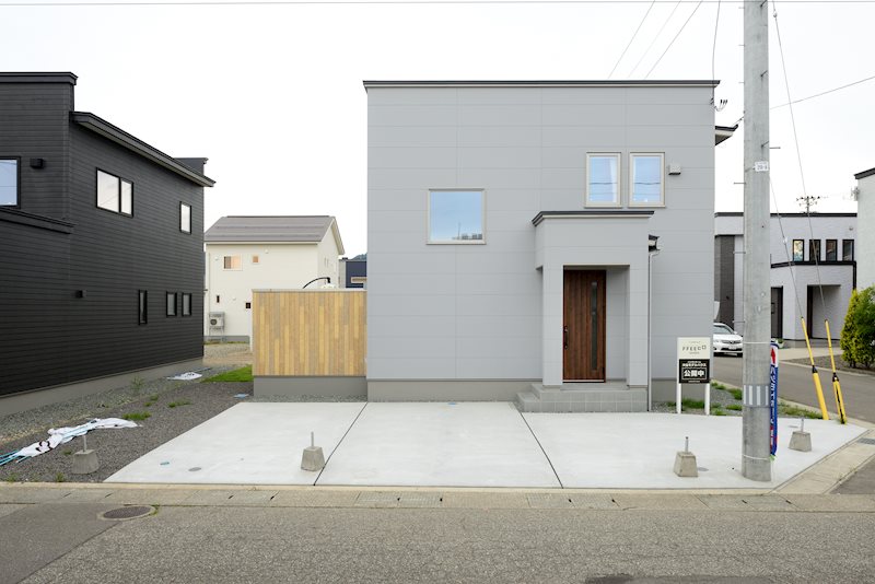【売地】大仙市川目字町北１５ 建物プラン例（外観写真）