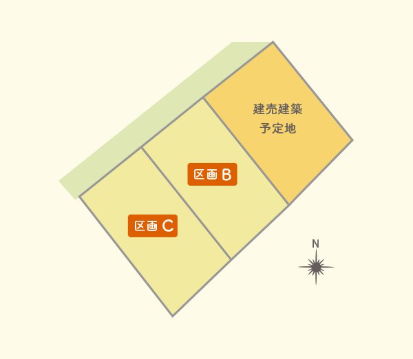 【分譲地】大仙市佐野町　ハピア佐野　C区画  区画図