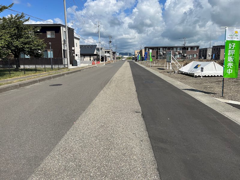 【分譲地】大仙市福田町＜ハピア福田＞　No.15  現地写真（前面道路含む現地写真）