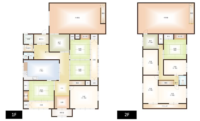 大仙市大花町942-2 間取図・土地図