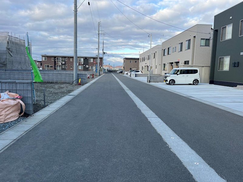 【分譲地】大仙市福田町＜ハピア福田＞　No.18  現地写真（前面道路含む現地写真）