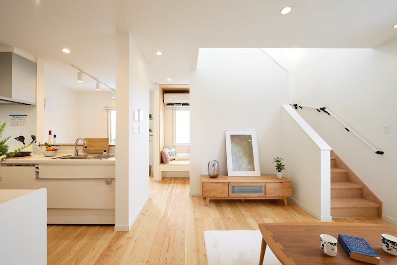 福田町モデルハウス　FEELIST　NOOK 内観写真（リビング）