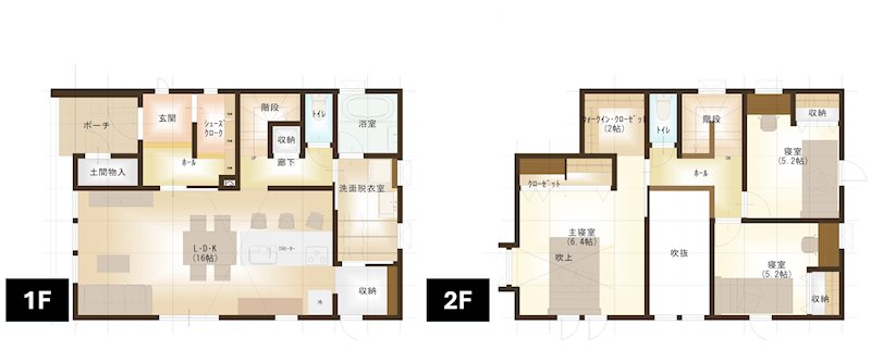 福田町モデルハウスMONO-RISE 間取図・土地図