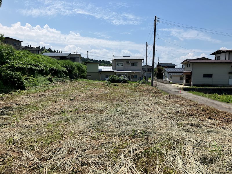 横手市安田字ブンナ沢　土地 現地写真