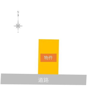 【ハシモトホーム売地】花園二丁目 間取図・土地図