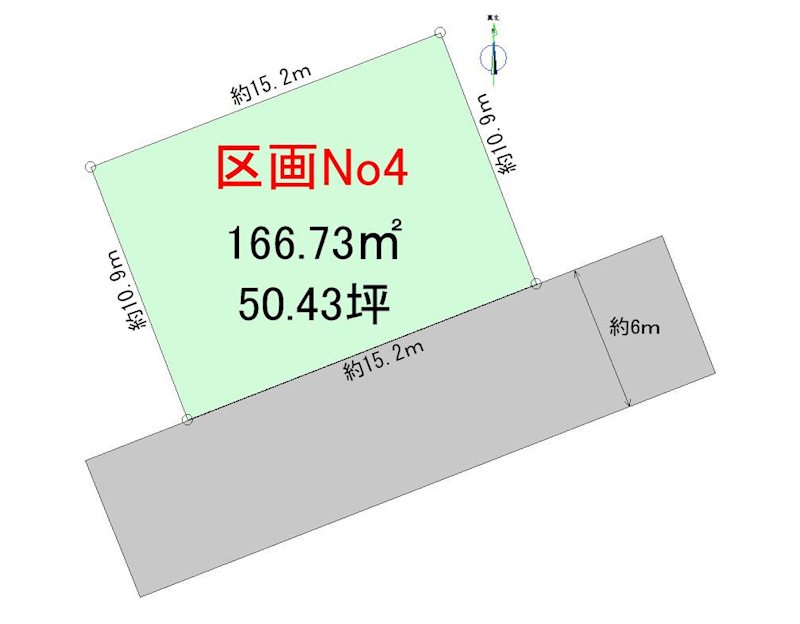 【ハシモトホーム】ハピア緑が丘１丁目No4 間取図・土地図