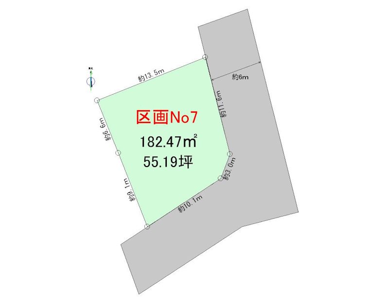 【ハシモトホーム】ハピア緑が丘１丁目No7 間取図・土地図