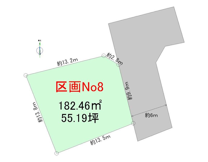 【ハシモトホーム】ハピア緑が丘１丁目No8 間取図・土地図