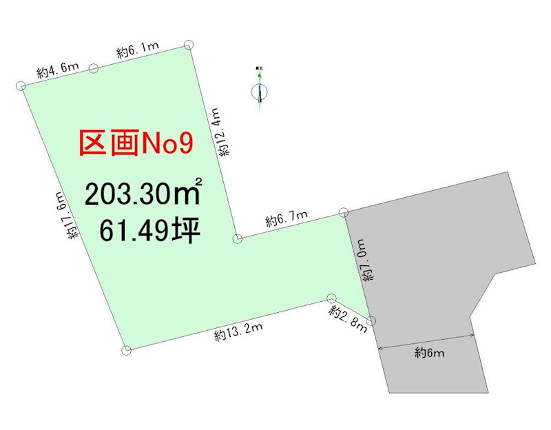 【ハシモトホーム】ハピア緑が丘１丁目No9 間取図・土地図