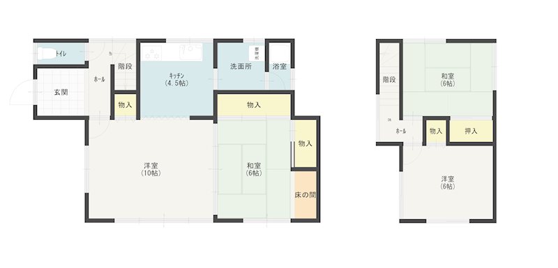 【ハシモトホーム】松森三丁目中古住宅   間取図・土地図