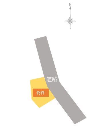 【ハシモトホーム売地】浪館前田1丁目 間取図・土地図