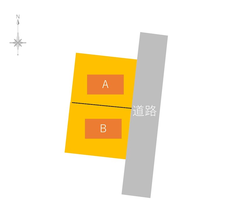 【ハシモトホーム売地】筒井３丁目A 間取図・土地図