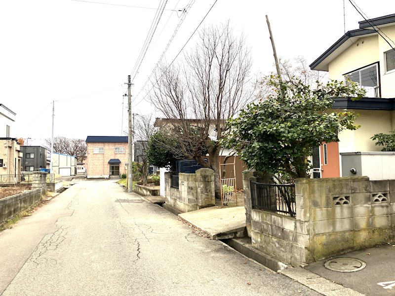 【ハシモトホーム売地】筒井３丁目A 現地写真（前面道路含む現地写真）