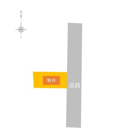 【ハシモトホーム売地】西滝一丁目  間取図・土地図