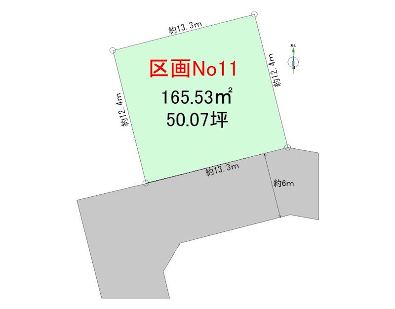 【ハシモトホーム】ハピア緑が丘１丁目No11 間取図・土地図